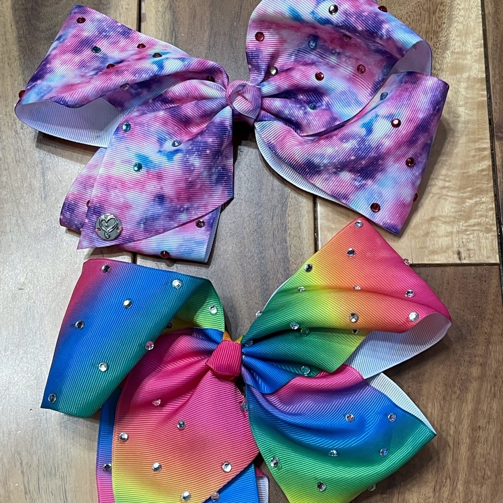 JoJo Siwa Rhinestone JoJo Bows- Set of Two Large Bows.